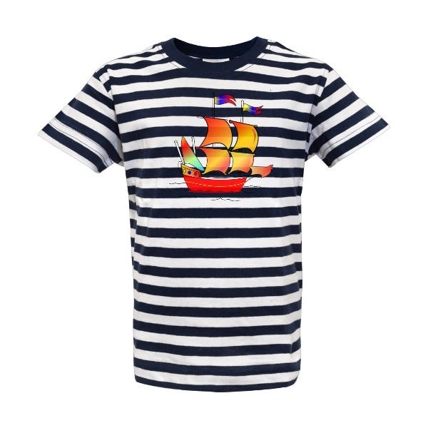 T-shirt Colorful sailboat