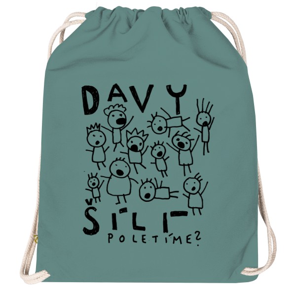 Vak na záda Organic s potiskem Davy šílí