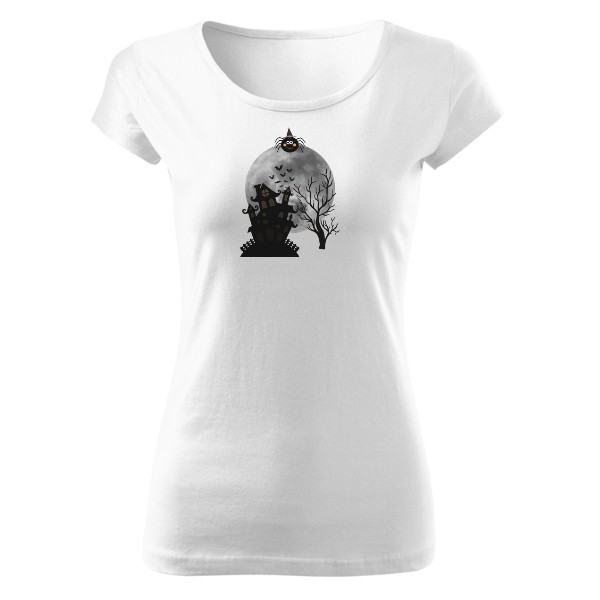 Halloween castle spider T-shirt