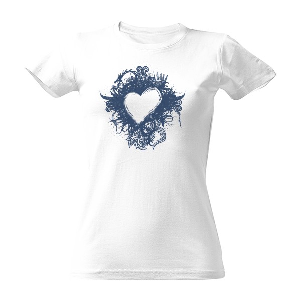 Heart graphic T-shirt