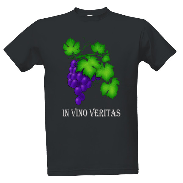 In vino veritas - blue grapes T-shirt