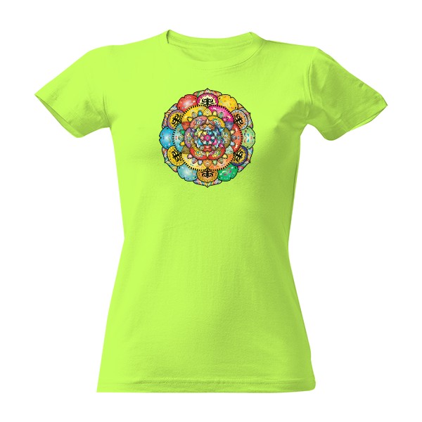 Mandala, possibility to change color and background T-shirt