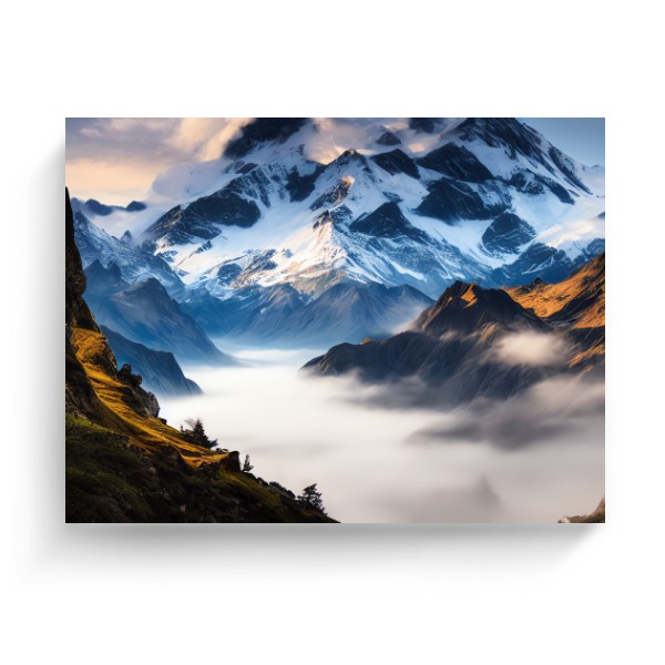 Photo Canvas 4:3 s potiskem Snowy Mountains