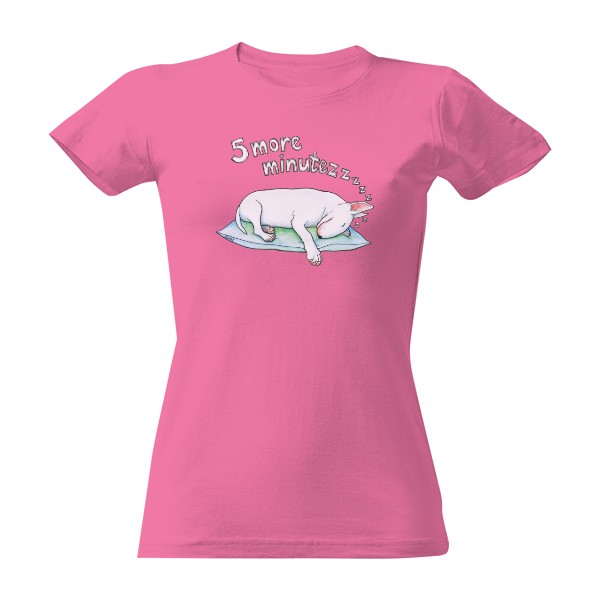 T-shirt Sleepy bull terrier