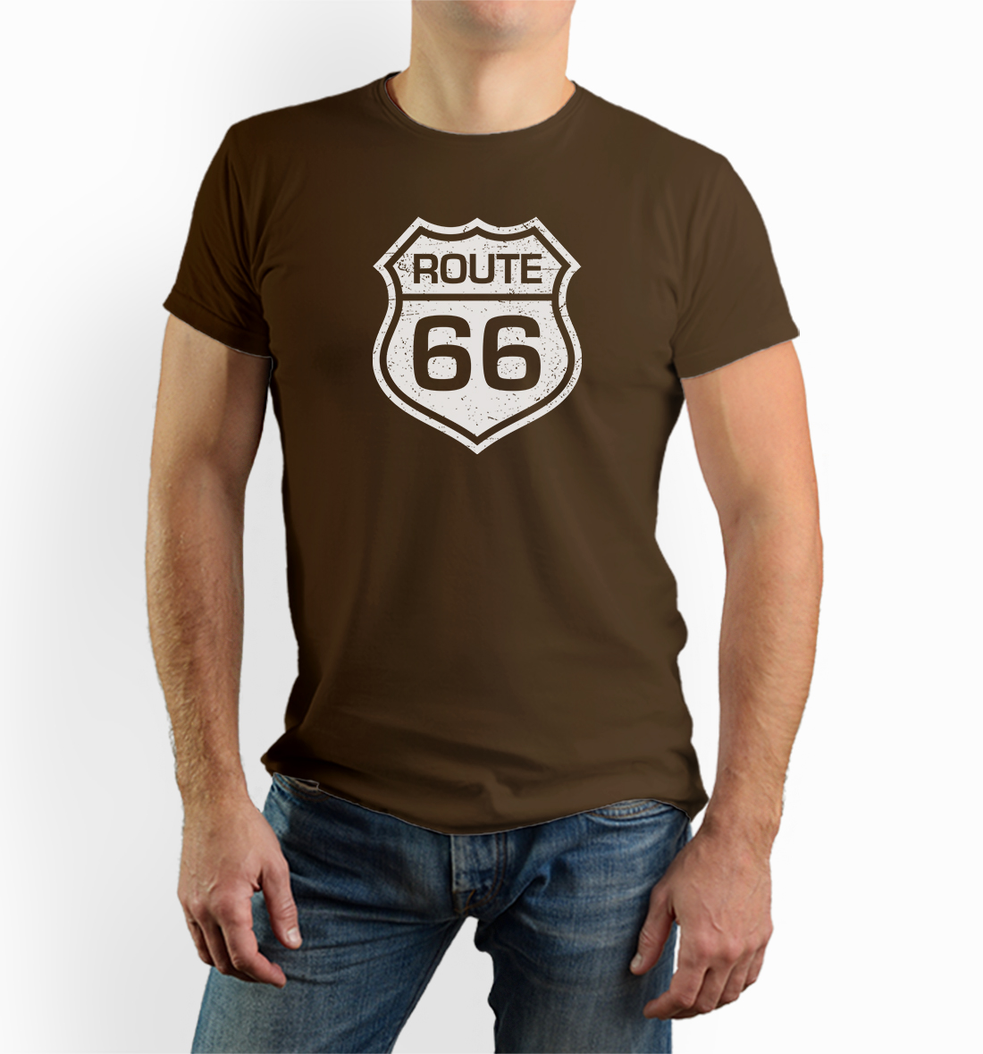 Tričko s potlačou Tričko route 66