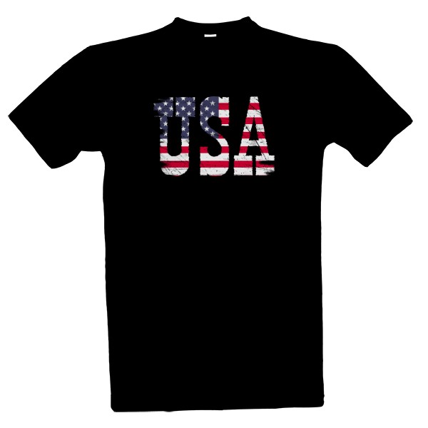 Tričko s potlačou USA vlajka