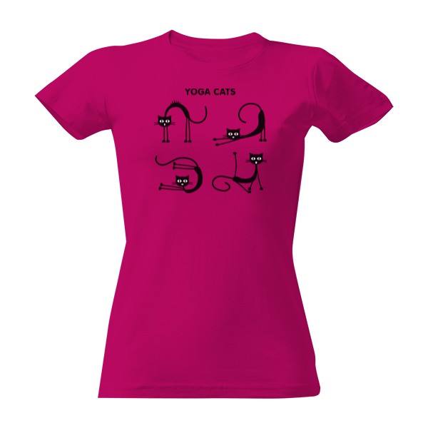 T-shirt Yoga Cats - W